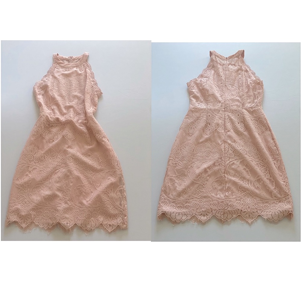 BB Dakota pink lace dress